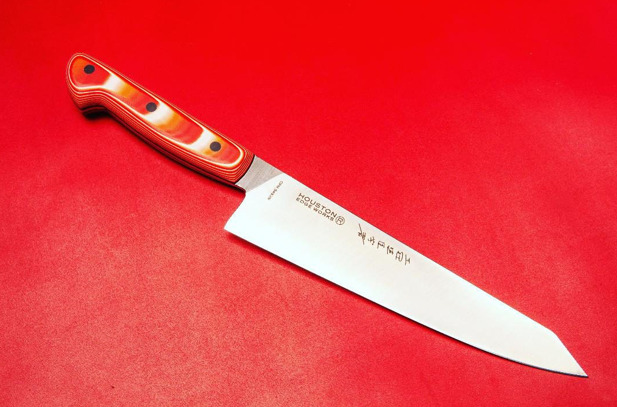 Big Euro Chef with Microdot Finish – Serenity Knives Houston